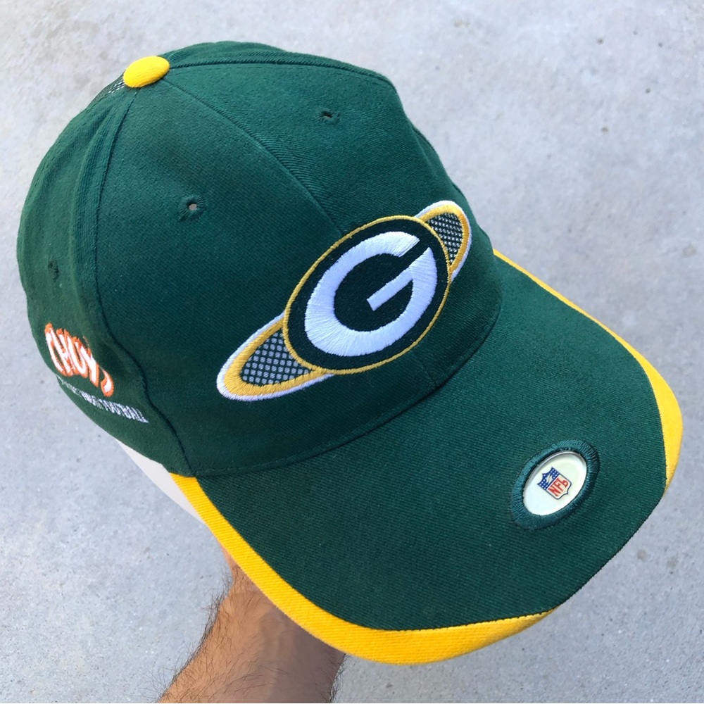 Vtg 90’s Green Bay Packers Pro Line Chuys MNF Green Hat Adjustable Size
